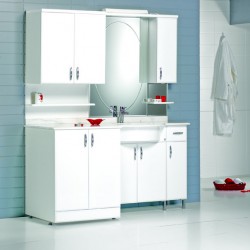 Beyaz Banyo Dolabı